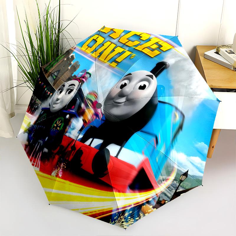 Thomas Friends Race Folding Umbrella 8 Paraphenoid Bones Travel Gift Light Outdoor