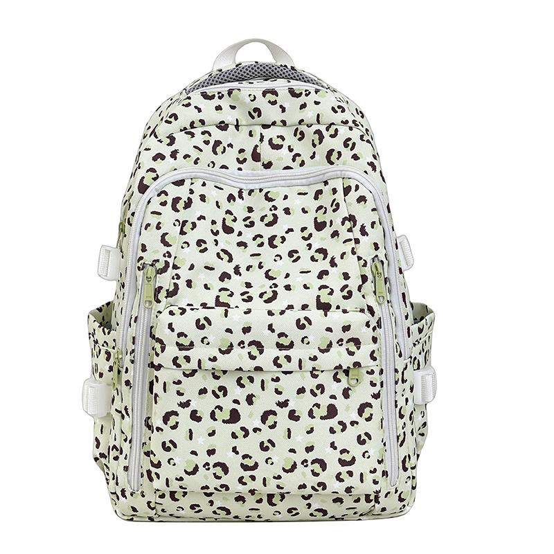 Schultasche Schultasche Nische Mädchen Mittelschüler Mehrfarbig Leopardenmuster 1011 Neuer Rucksack Hoher Wert Leicht Große Kapazität Rucksack