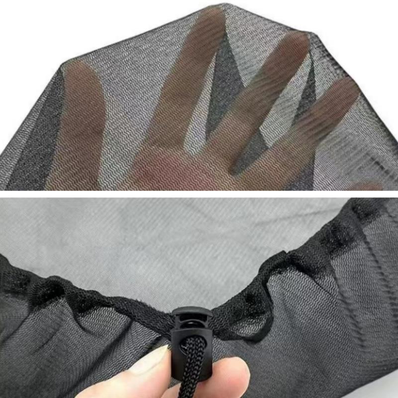 60/80/90/100CM Outdoor Mesh Cover Netting For Rain Barrels Water Collection Buckets Cover Water Tank Protection Garden Supplies