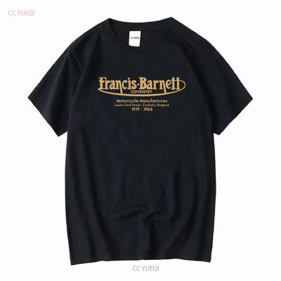 Francis Barnett T-shirt Klassieke Motorfiets Biker Cafe Racer Chopper Vintage Fiets Vintage Gewassen Licht Comfortabel Zacht Heren