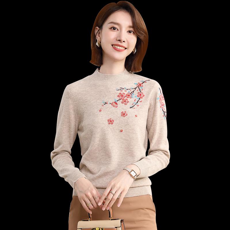 Hengyuanxiang Women's Machine Washable Wool Sweater