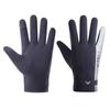 Skin feel Warm Gloves for Men Touch Screen Winter Outdoor Cycling  Reflective Fleece  Thickened  Water Repellent Sports Fingerless Gloves