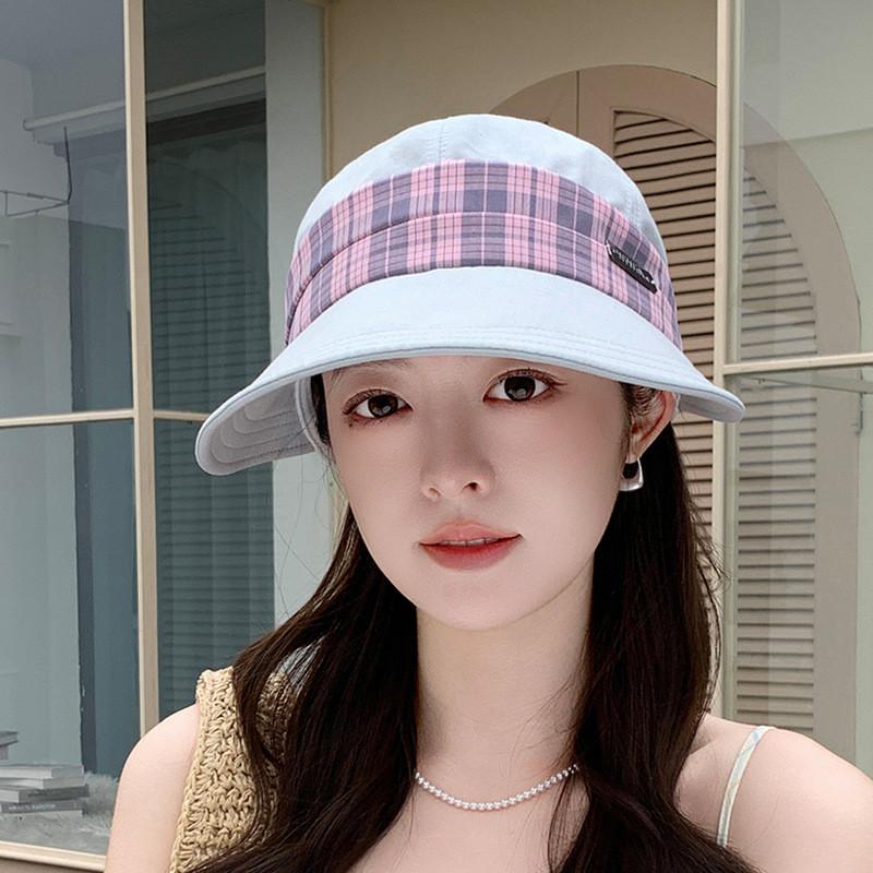 Summer Wide Brim Sun Hat With Breathable Cotton Linen Material For Outdoor Travel And Sun Protection
