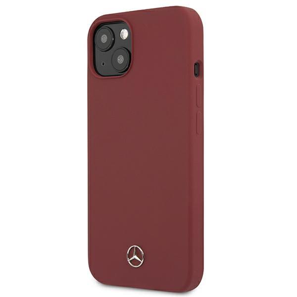 Etui do iPhone 13 Mercedes Silicone Line czerwony hardcase
