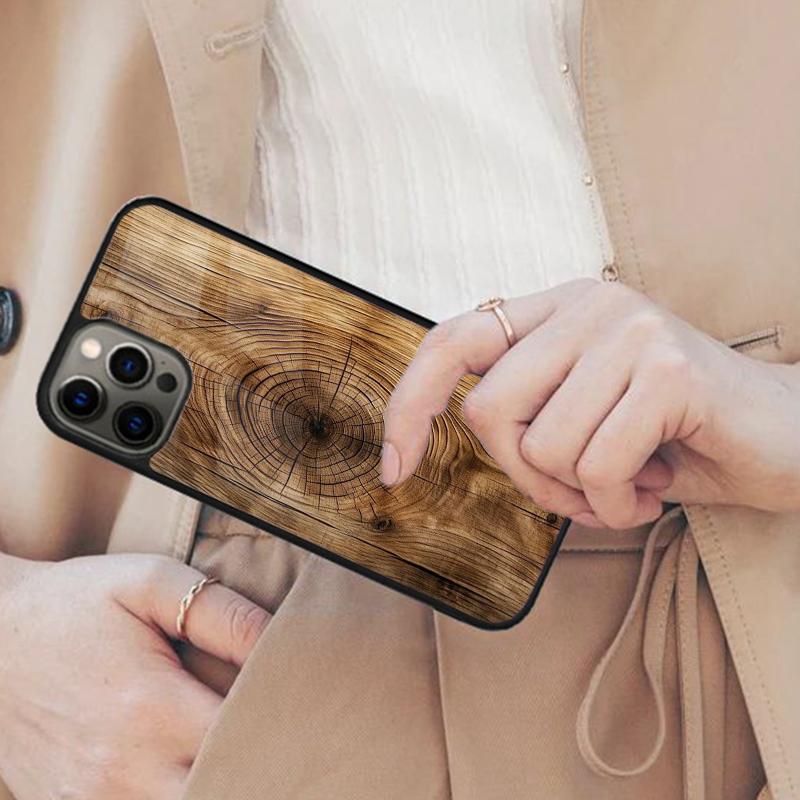 Oak Wood Texture Pattern Magnetic Phone Case For APPLE iPhone 17 Air 16 14 13 12 Pro Max 15 Plus Wireless Charge MagSafe Cover