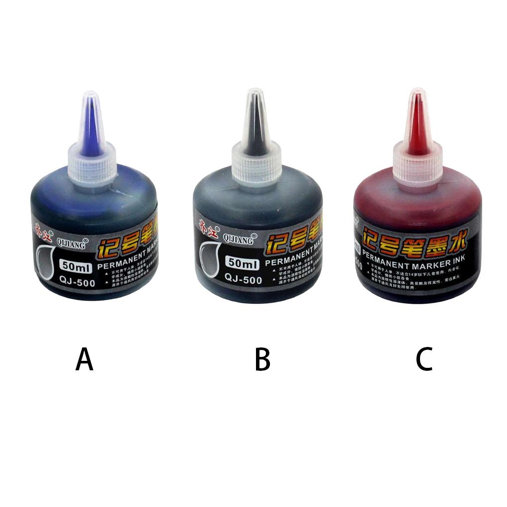 Oil Marking Pen Ink Dry Pens Refill Inks Handwriting Drawing Stationery Writing Tool Accessory School Office Supply