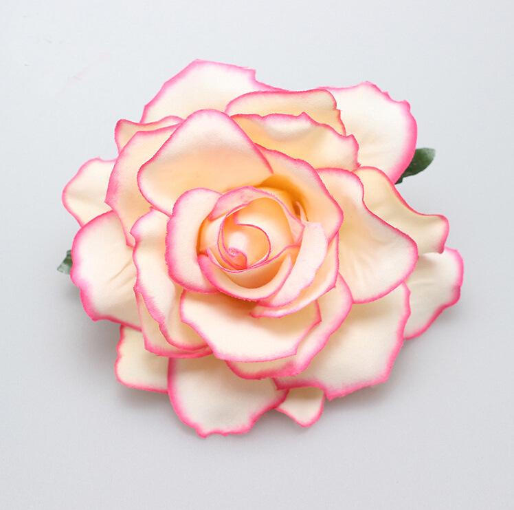 Bohemian Rose Lace Hair Clip and Brooch - Artificial Flower Accessory