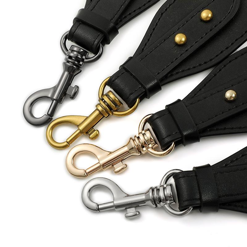 Ma Huang Shi Women's Genuine Leather Vintage Saddle Bag Strap with Rivets