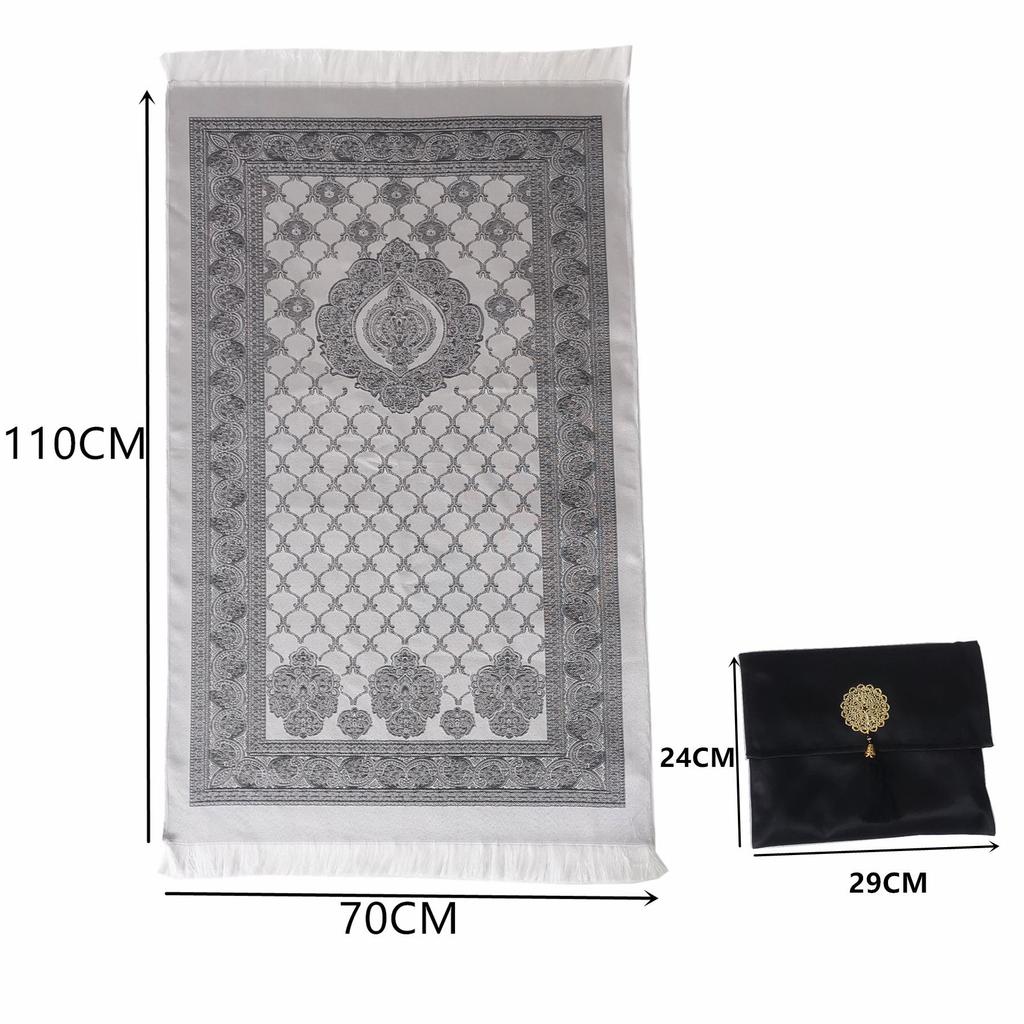 Four Seasons Elastic Thread Prayer Mat with Retro Pattern
