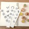 Exquisite Wooden Stamp: Creative Cylinder for DIY Butterfly Dance Diary & Album