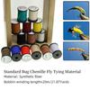 20M/Bobină Standard Bug Chenille un Material Spinos, Pufos pentru Legat Muște pentru Nimfe Lipitori Corpuri de Viermi, Abdomen Ribat, Momeală pentru Pescuit la Păstrăv