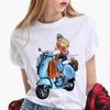 Fashion Loose White Short-sleeved T-shirt Woman  Harajuku  Women Clothes