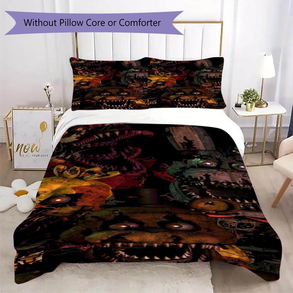 Night Nightmare Animatronics Bedding Without Core 1 Duvet Cover 2 Pillowcase Without Core Christmas Birthday Gift Soft And Comfortable
