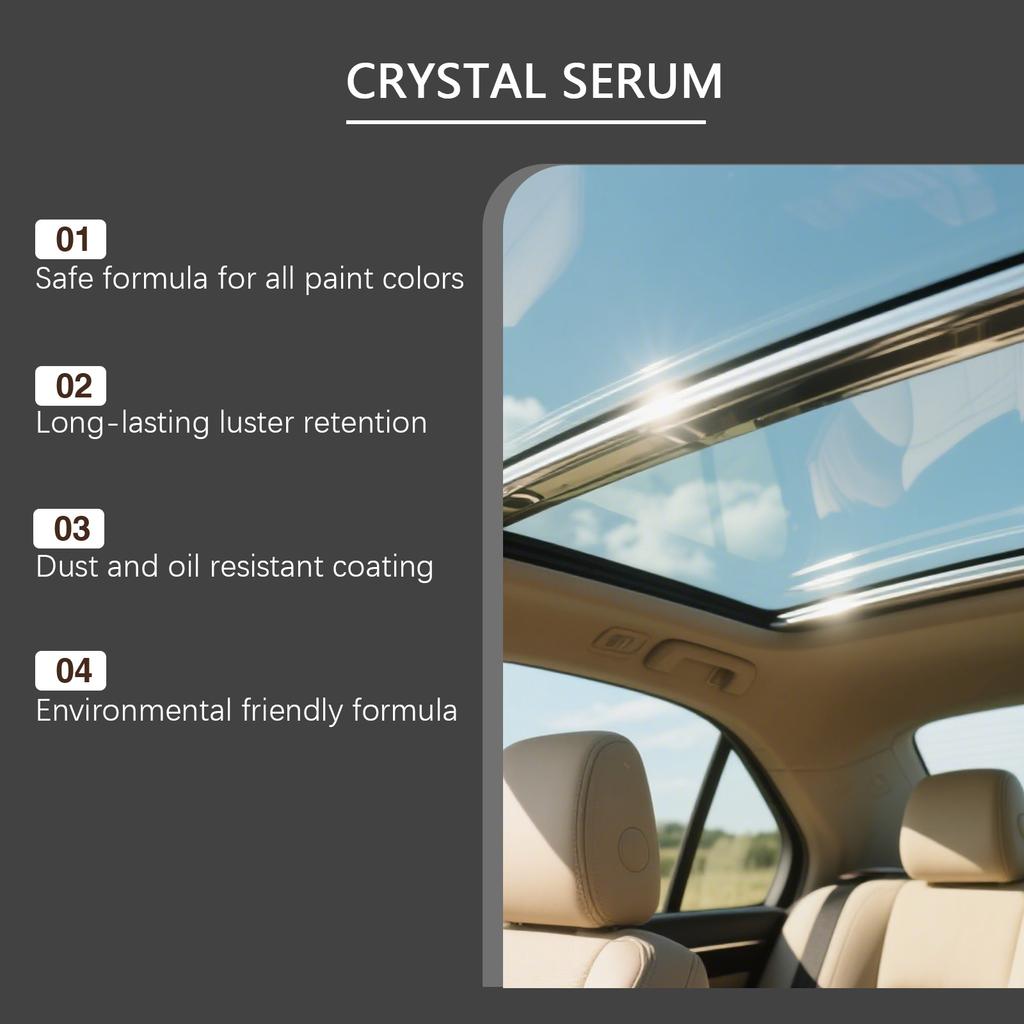 Car Ceramic Coating Kit Graphene Formula Auto Paint Care Hydrophobic Scratch Resistant Gloss Enhancing Vehicle Maintenance Set