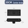 304 Stainless Steel Anti-odor Rectangular Floor Drain for Bathroom and Shower