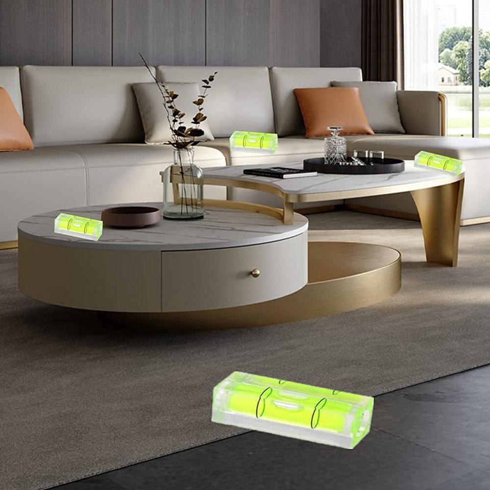 6 szt. Mini poziomica bąbelkowa 10X10X29mm Kwadratowe poziomice do ram ściennych Ekspozycje artystyczne Wieszanie obrazów Statyw RV Mierzenie