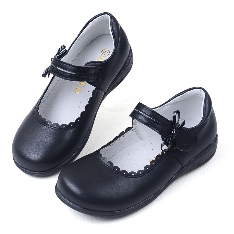

Children Girls Leather Shoes Girls Party Footwear New Children Soft Bottom Single Shoes Kids Dance Performance Footwear 39