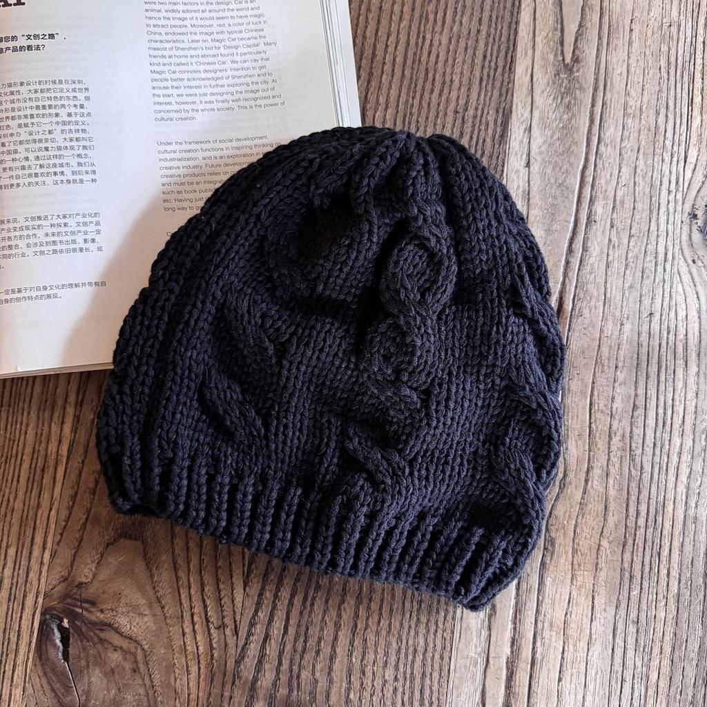 Winter Knit Hat For Men And Women Pure Color Warm Beanie Fashion Casual