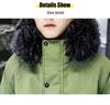 Men's Winter Fleece-Lined Hooded Cotton Coat - Color-Blocked, Warm, Mid-Length