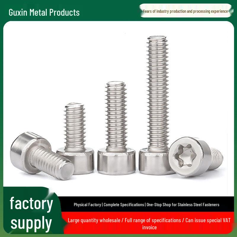 304 Stainless Steel Torx Head Machine Screws M1.6-M3