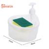1000ML Convenient Soap Dispenser with Sponge Holder, No Waste, Prevents Dripping, Large Capacity, Home Supplies