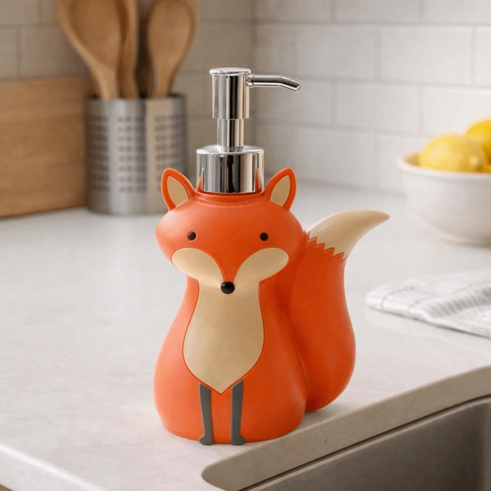 Cute Vixen Soap Dispenser Bottle Animal Design Shampoo Soap Dispenser  Home Decoration