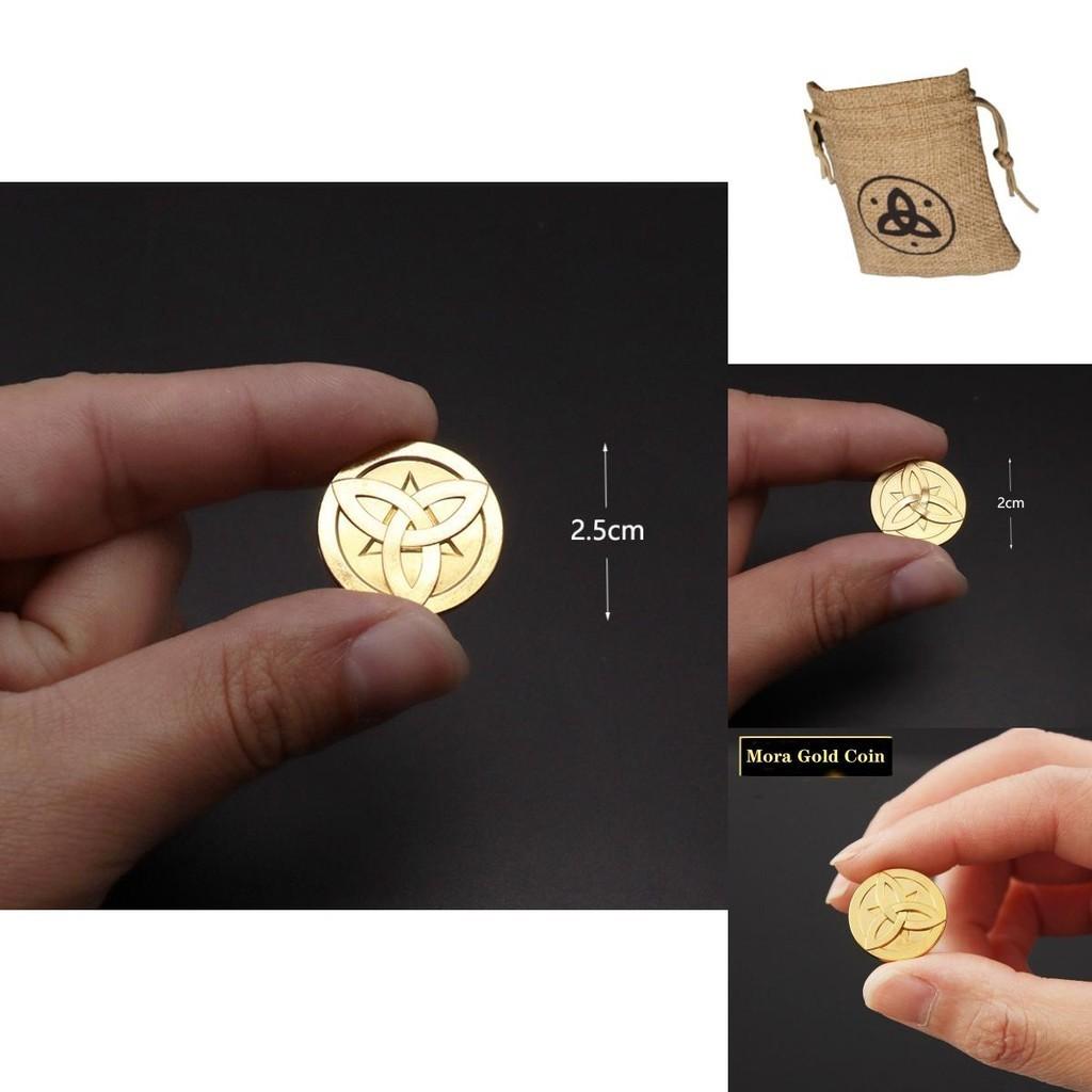 Genshin Impact Goldmünzen im Anime-Stil Perfekt für Tabletop-Spiele