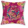 1/4 pz Copricuscini Decorativi Bohemian Stampa Floreale Fucsia 45x45 cm per Divano Camera da Letto Soggiorno