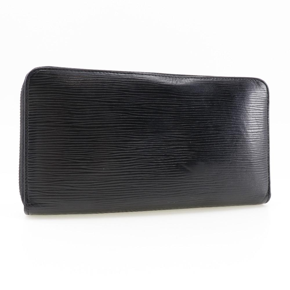 LOUIS VUITTON Zippy Organizer Purse M62643 Noir black Epi Leather mens Used