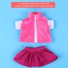 3 teile/satz Mädchen Puppe Kleidung Kleid Anzug Set Top Rock Mantel für 18 zoll Mädchen Baby Puppen (n1339)