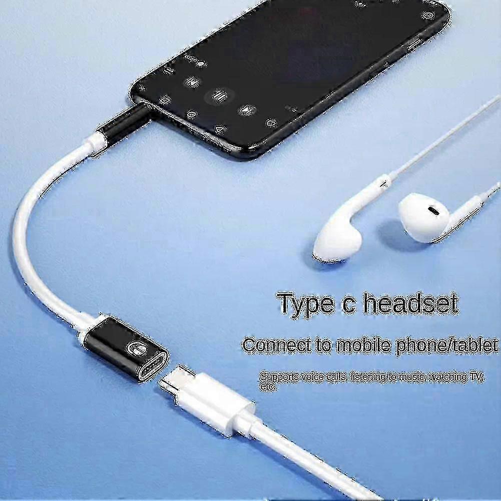 35mm Male To Type-c Female Headphone Converter Flat To Round Analog Lap