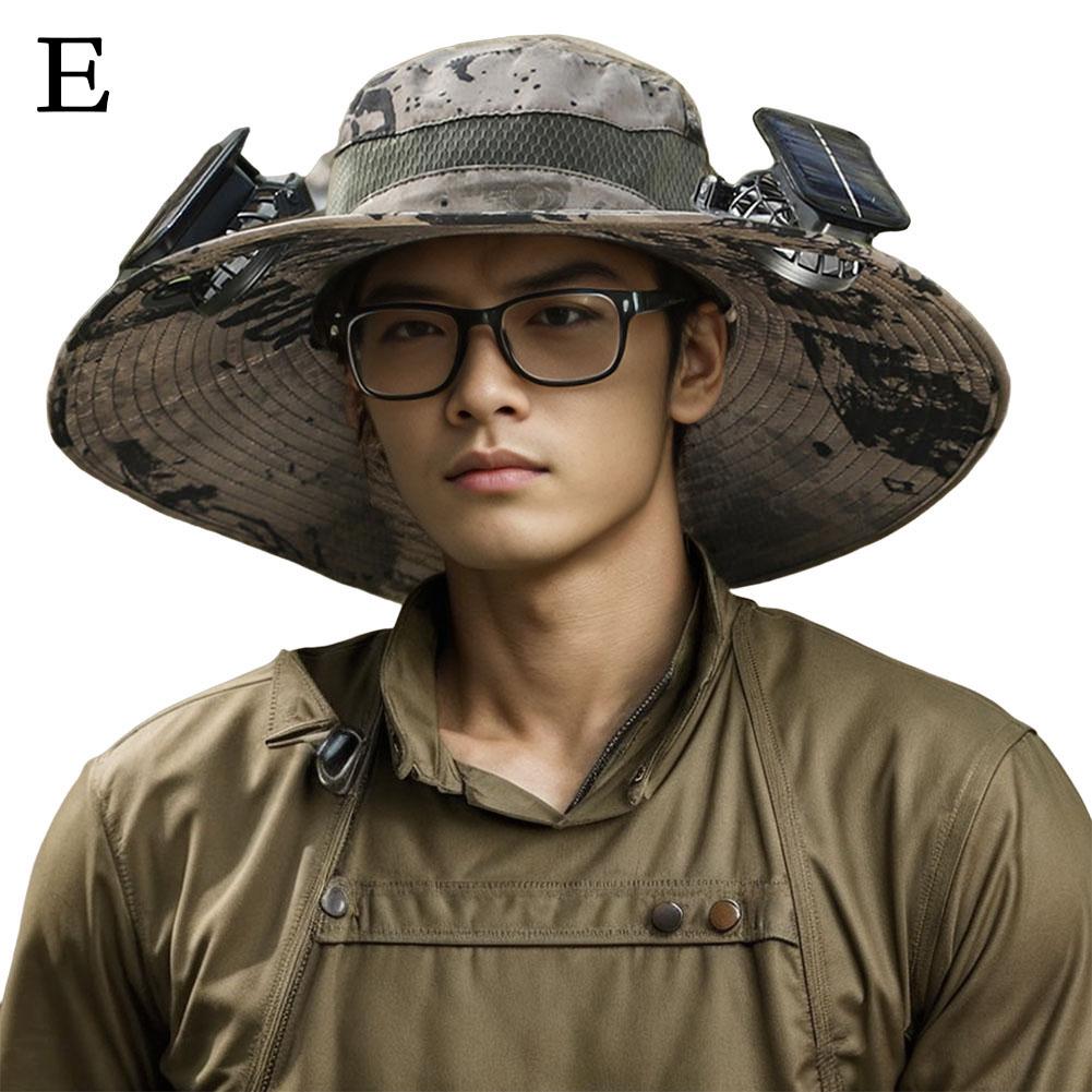 

Для кемпинга на открытом воздухе, рыбалки, пешего туризма, солнцезащитный крем, шляпа рыбака, кепка с вентилятором на солнечной батарее, портативная кепка с солнечной зарядкой и вентилятором, подходит