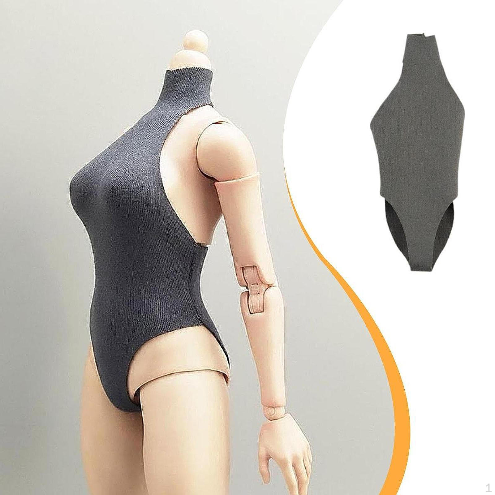 

1/6 Масштаб Женская Кукольная Одежда, Одежда, Купальник, Комбинезон, Повседневный Мини-Костюм для 12-дюймовой Женщины Gray