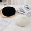 Warm Winter Wool Berets Hat Solid Color Felt Berets Fashion French Artist Hat  for Women