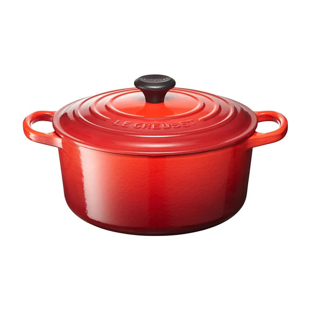 Signature Cocotte Ronde 20cm Cherry Red Cast Iron Dutch Oven