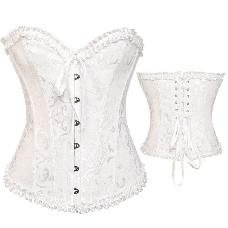 Steampunk Overbust Corset Top Womens Lace Up Boned Bustier Hourglass Corselet Bodyshaper