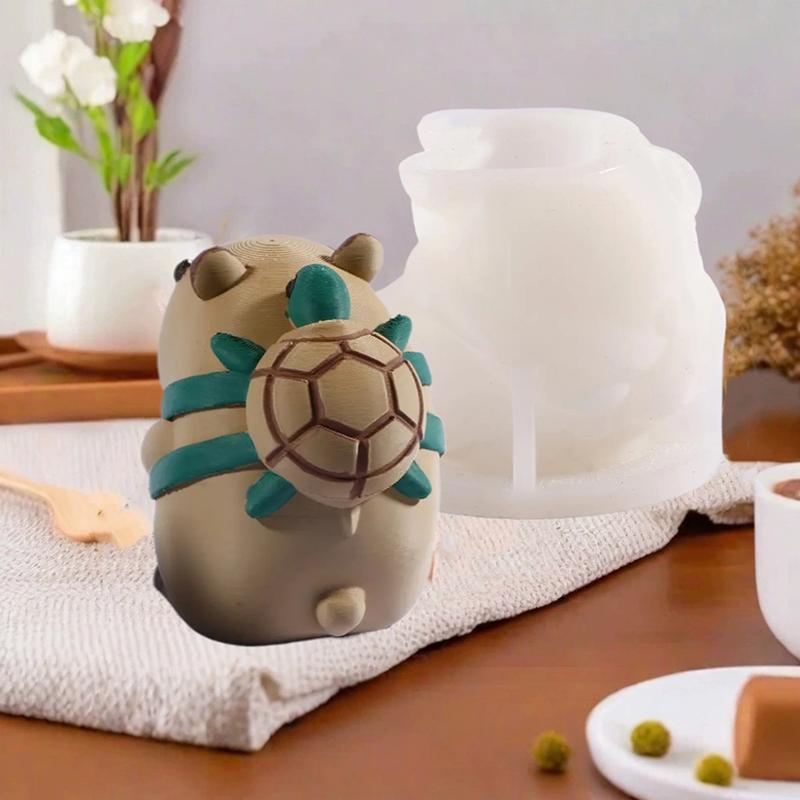 3D Capybara Moussekake Silikonform DIY Sjokolade Gelé Puddingform Laging Isbrett Hjemmebakingstilbehør Bryllupshåndverk