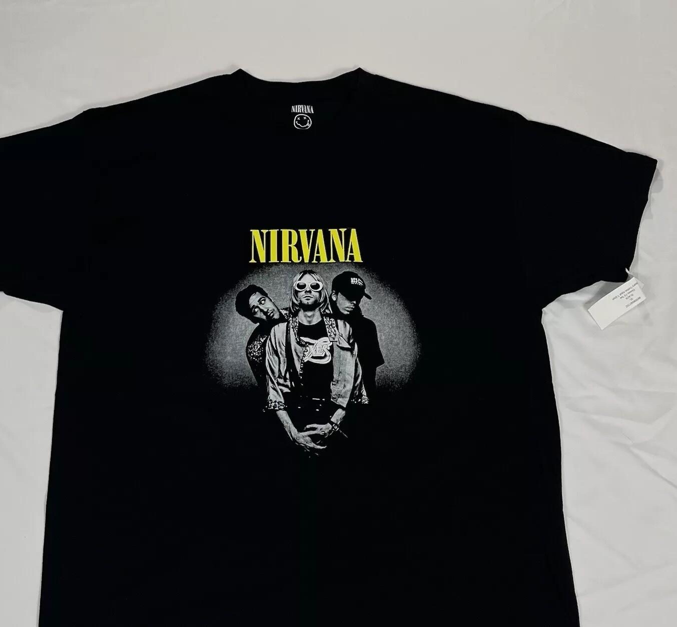 NIRVANA T-shirt NeverMind Kurt Cobain Tour Tee Size Large Brand New With Tags XL