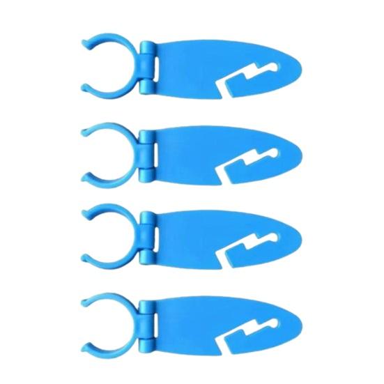 Simple Style Paddle Board Accessory Clip Plastic Black 4 Pc