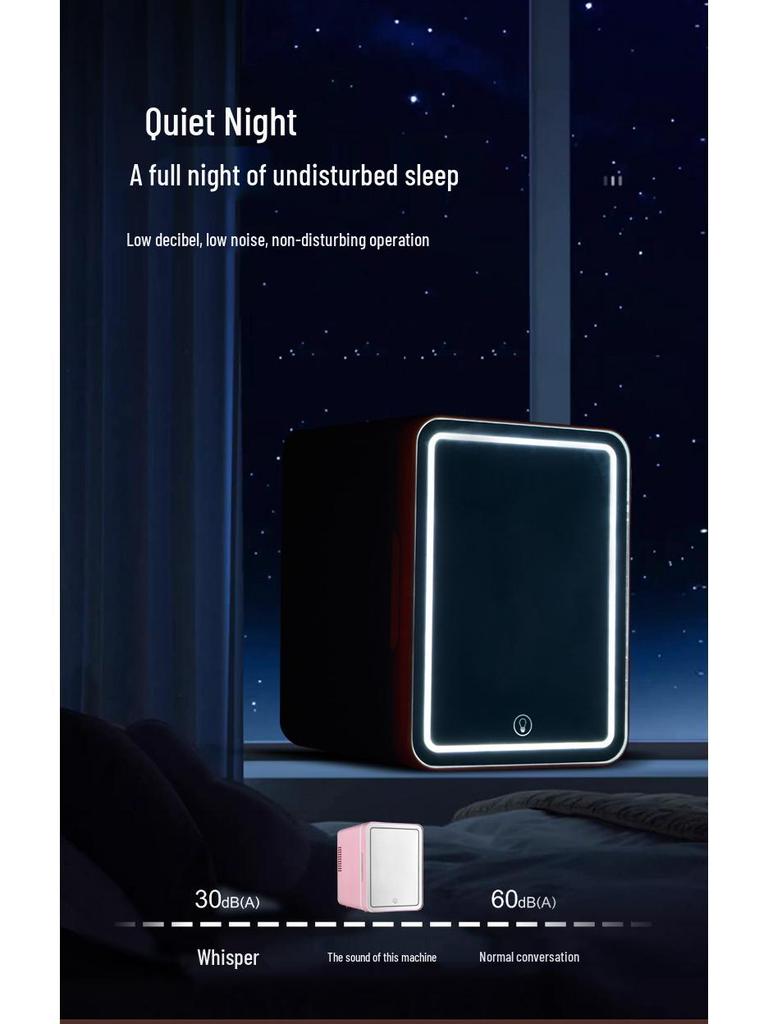 Portable Mini Fridge: For Beauty, Beverages, Breast Milk, Hot & Cold Use, Ideal for Car and Home