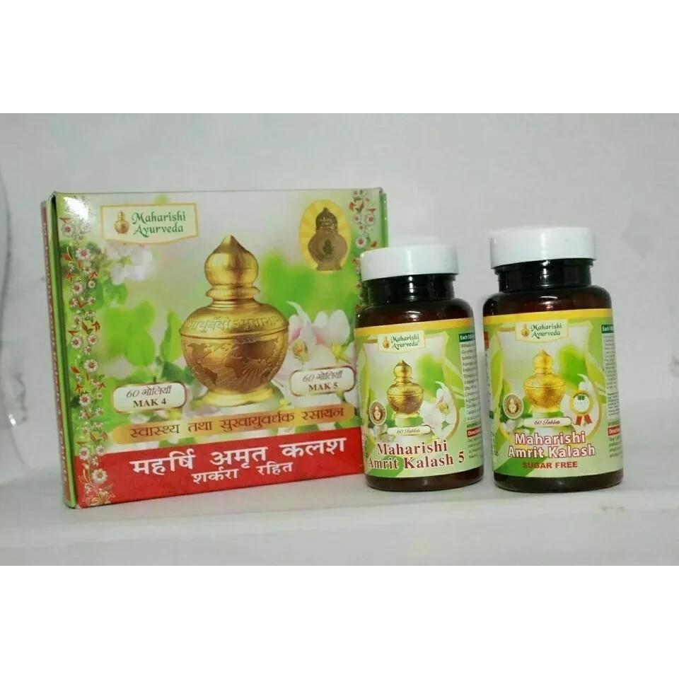 

New Maharishi Amrit Kalash - Dual Pack of MAK 4 & MAK 5 (with Sugar Free Tablet)