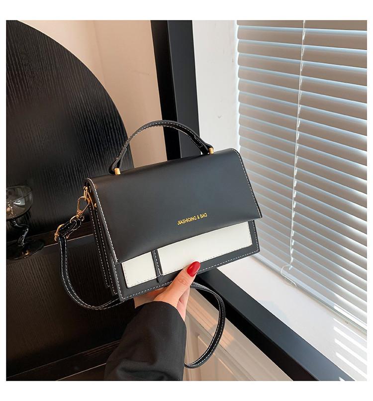 Urban Chic Candy Color Small Crossbody Bag For Women 2023 Minimalist Style Pu Leather чёрный