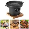 Mini BBQ Alcohol Stove Barbecue Grill Detachable Outdoor BBQ Plate Non-Stick Japanese Alcohol Stove Portable Mini Barbecue Stove