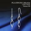 Earrings Wave Design Platinum PT900 [Lara Christie] Women's Le102-0009-pt