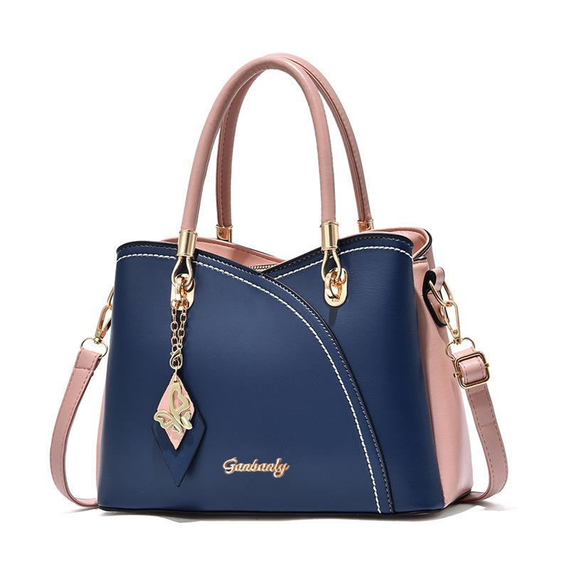 ag women's new fashion handbag large capacity plaid contrasting color women's bag shoulder messenger bag