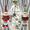 Christmas Curtain Tieback Buckle Elf Curtain Holder Xmas Window Decorations Curtain Holdbacks Fastener Buckles for Home Holiday