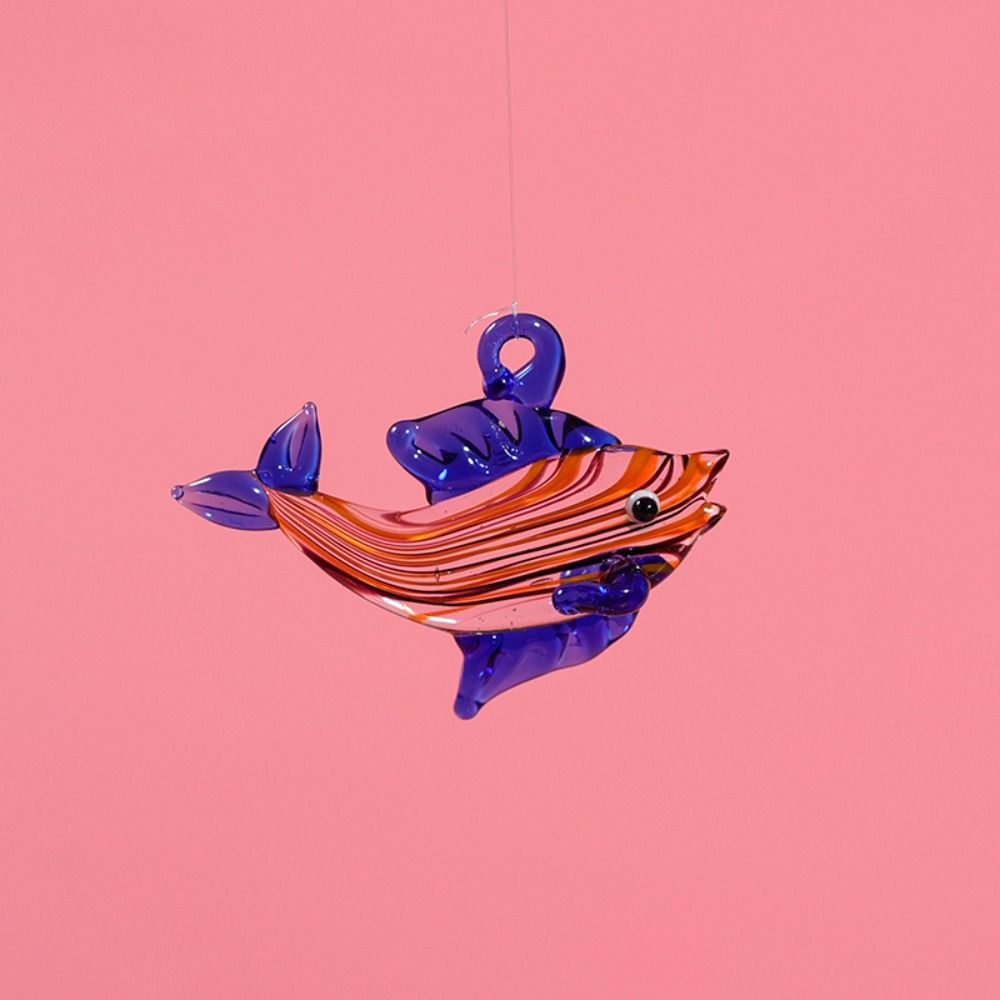 Ocean Aquarium Decor Glass Mini Figurine Pendant New Floating Marine Animal  Fish Tank