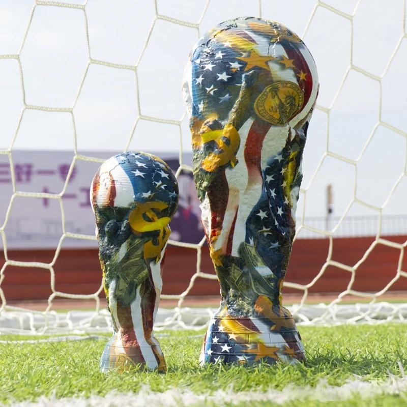 2026 USA Canada Messico Torneo di Calcio Trofeo Replica Trofeo in Resina Decorazione Campionato di Calcio Souvenir Regalo per i Fan