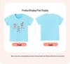 Camiseta com Estampa de Dança de Manga Curta Estilo Europeu-Americano para Bebês e Crianças Pequenas