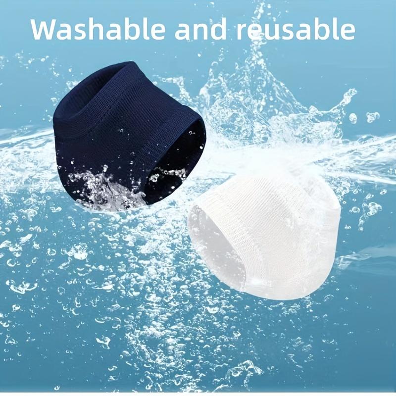2pcs Plantar Heel Protector Sleeves with Silicone Gel Pads - Breathable Knit Design for Heel Cushioning, Pressure & Support